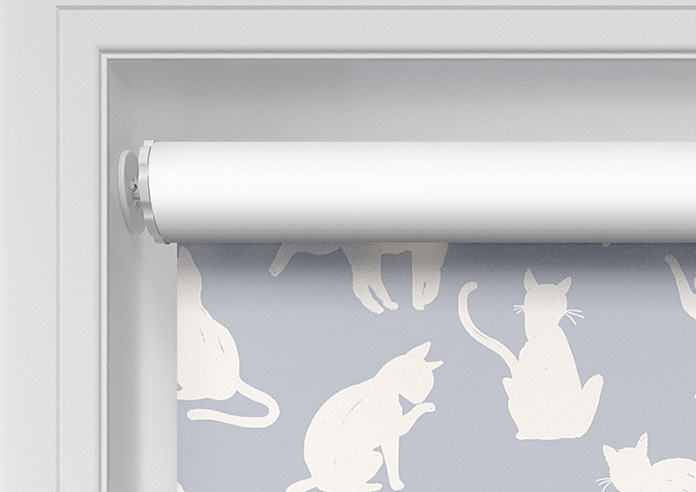 Curious Cats, Blue - Twist&Fit Roller Blind - Image 10
